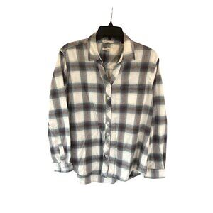 Weatherproof Vintage Men's Medium Comfort Stretch Flannel Shirt Plaid Long Sleev